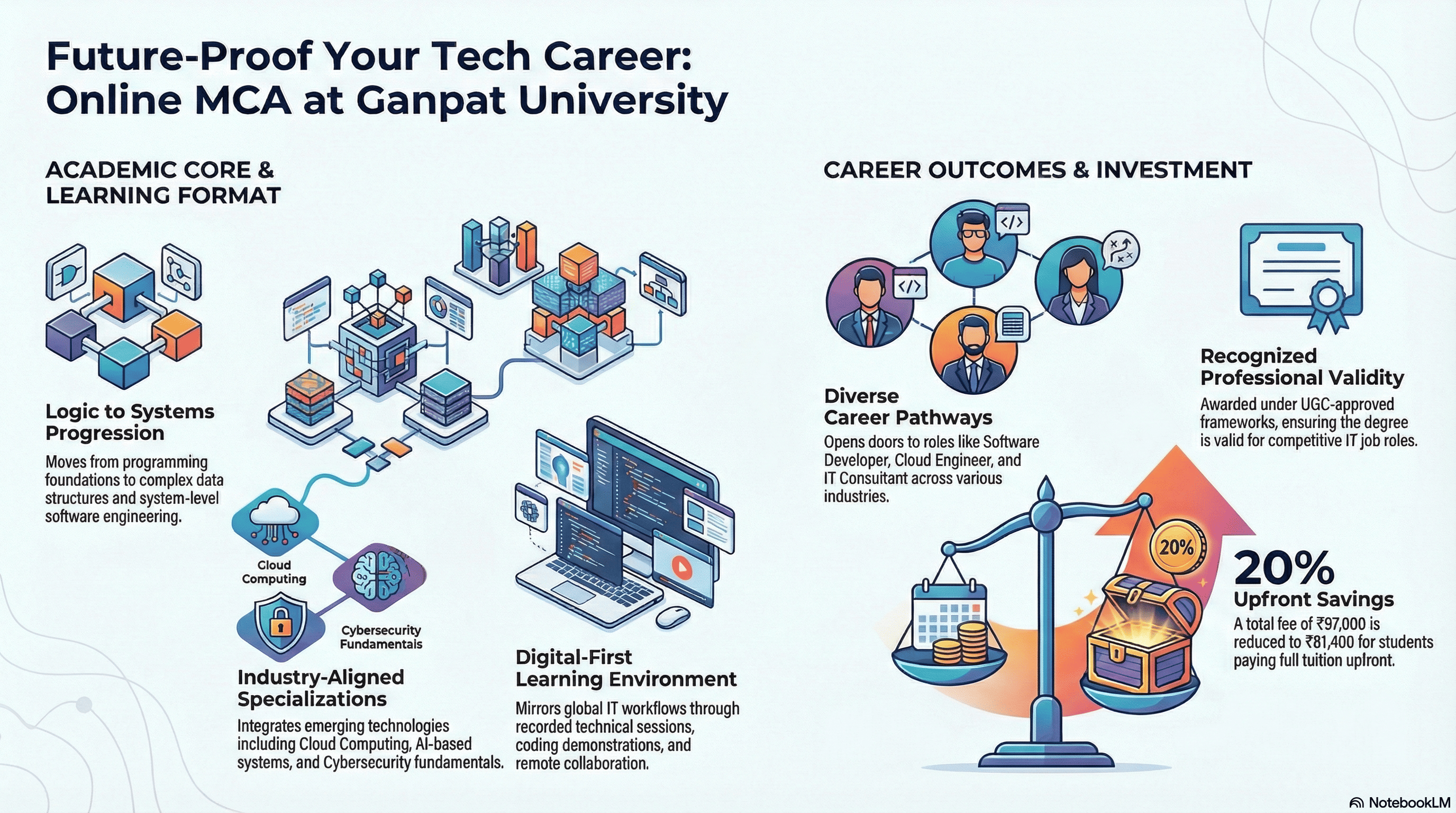 Ganpat University Online MCA Program